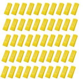 SEIWEI 50 Pcs Plastic Queen Bee Cages with Porous Design Transporting Catcher Beekeeping Supplies Beekeeper Equipment Tool