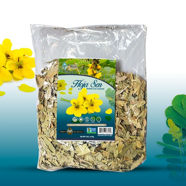 Tierra Naturaleza Hojas Sen Herbal Tea 4 oz-113g Dried Senna Leaves Tea