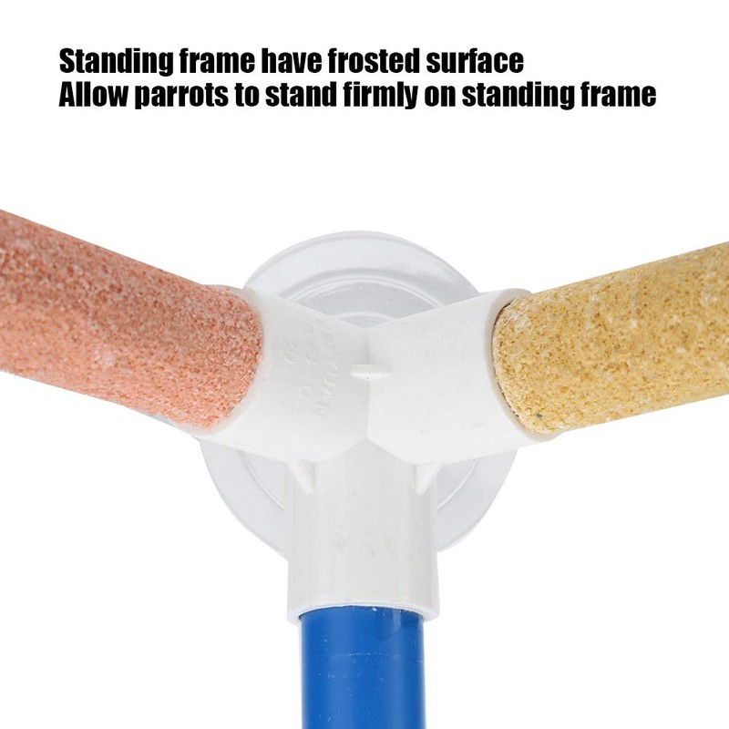 Parrot Bath Perches Standing Platform Rack Birds Shower Perches Portable