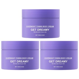 3PCS Get-Dreamy Overnight Toning Whip,GET DREAMY Works While You Sleep Body Firming Cream,Overnight Toning Whip,Targets Sagging Skin & Fine Lines,Suitable for All Skin Types