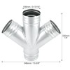 QWORK 4-Way Duct Splitter, 45° 4" Branch Metal Duct Connector