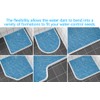 39 Inch Shower Threshold Water Dam Collapsible Bath Shower Barrier