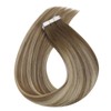 Sunny Tape in Hair Extensions Balayage Tape in Real hair