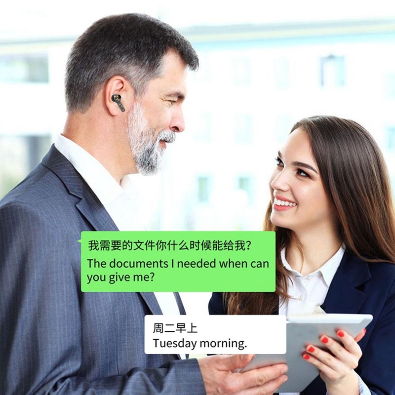 Language Translator Earbuds Support 144 Online Translations Bluetooth 5.3 Wireless