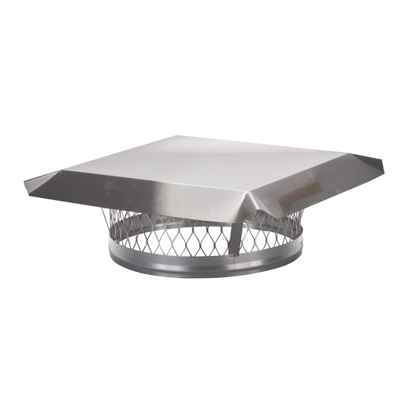 HY-C LC13 Round Stainless Steel Clamp on Single Flue Liner Chimney Cap, 13 Inch