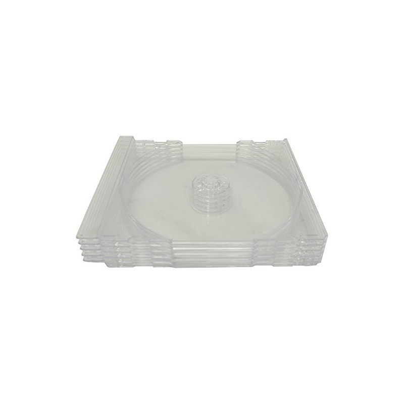 (5) Clear Replacement CD Trays - Fits Standard 10.4mm CD