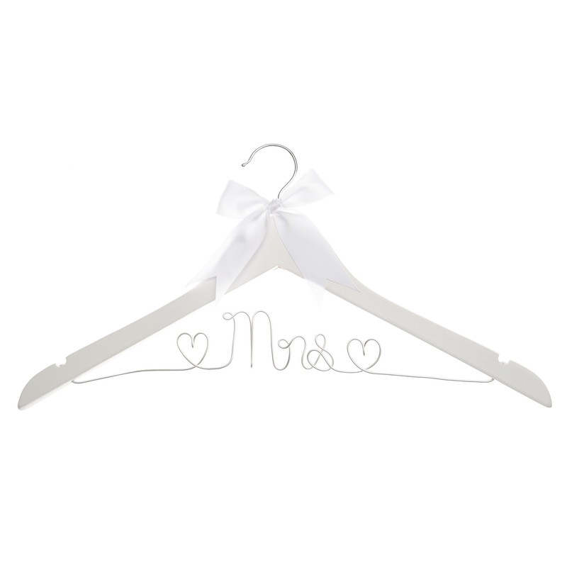 Ella Celebration Mrs Wedding Dress Hanger, Wood and Wire Hangers