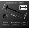 Nylon Universal Cable Tie Buckle- Heavy-Duty Self-Locking Tie Fasteners, Featuring