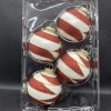 Christmas By Krebs Glass Classic White Velvet 2 5/8” Ball
