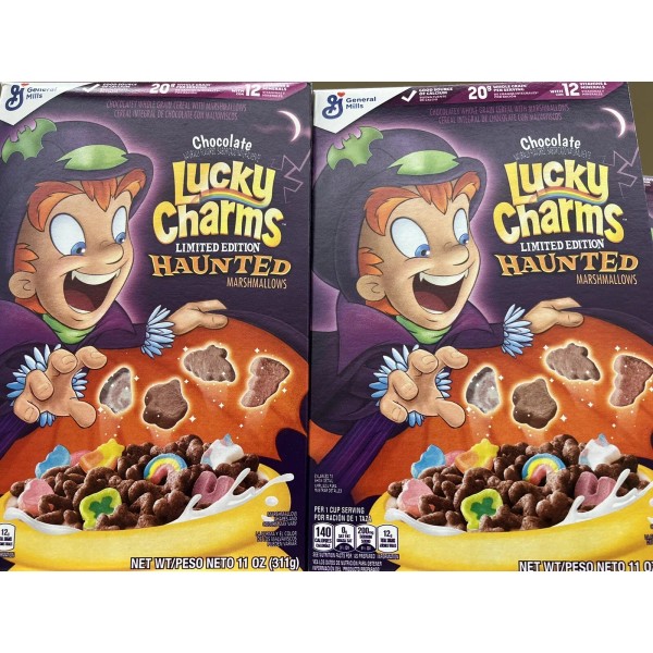 Lucky Charms NEW Chocolate Lucky Charms Cereal wit Marshmallows 11