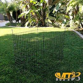 Garden Wire Compost Bin 36x36x30 inches, Green, Garden Bed Fencing