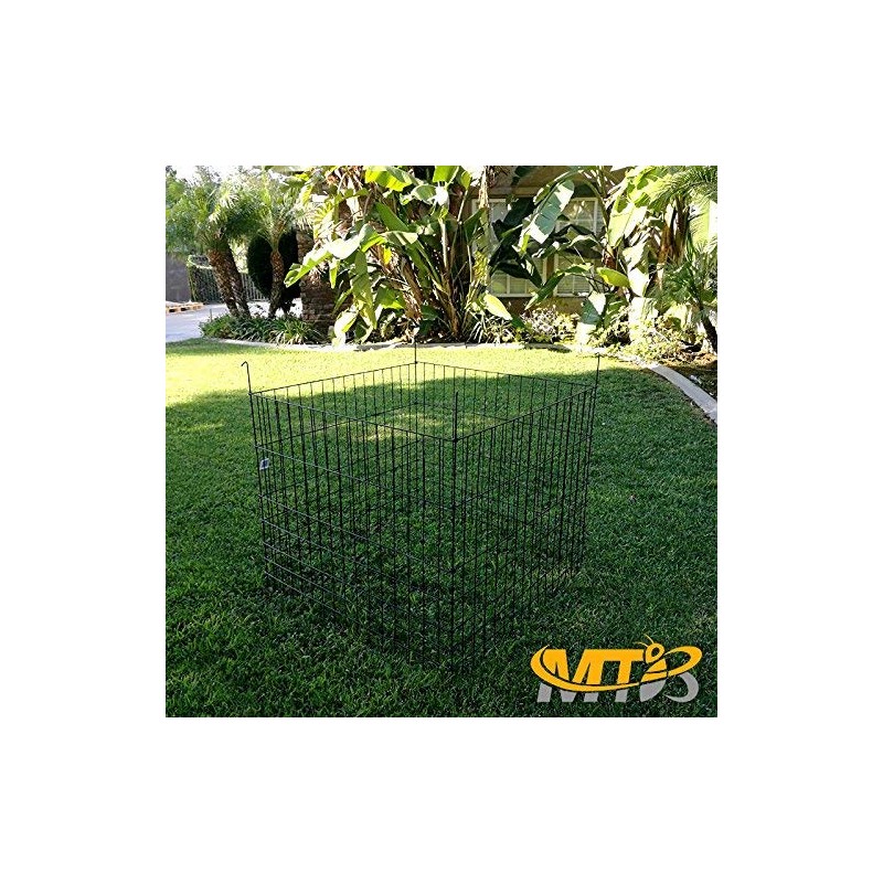 Garden Wire Compost Bin 36x36x30 inches, Green, Garden Bed Fencing