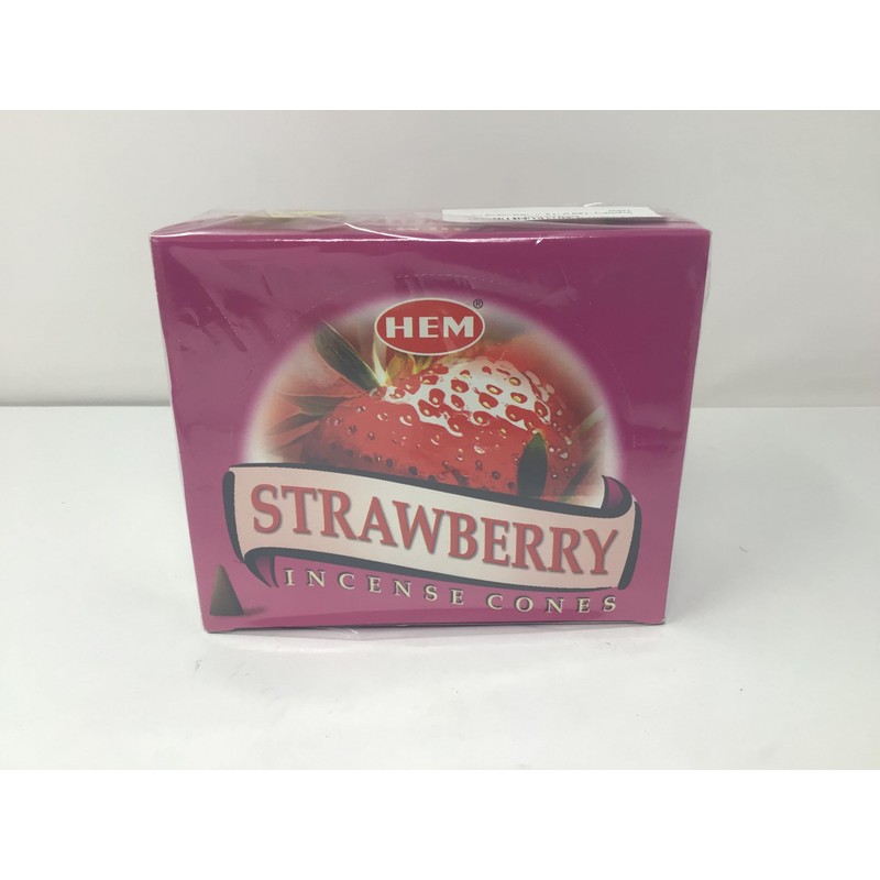 HEM Strawberry Incense Cone Type STRAWBERRY CORN 12 Box Set