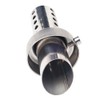 Larcele Motorcycle 48mm Adjustable and Detachable Universal Inclined Rear Silencer