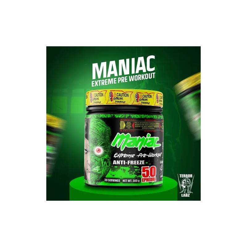 Pre Work Maniac Terror Labz Sabor Manzana