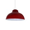 LEDSone Industrial Vintage Retro Curvy Red Dome Shaped Metal Pendant