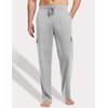 PINSPARK Cargo Sweatpants for Men Open Bottom Baggy Sweat Lounge