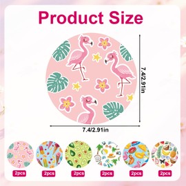 12pcs Sensor Covers for Libre 2/3, 6 Styles Summer Round Adhesive Patches Breathable Waterproof Sweat-Proof Sensor Stickers CGM Monitor Patch Accessories