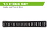 ARCAN TOOLS 1/2" Drive Shallow Impact Socket Set, Metric, 11mm