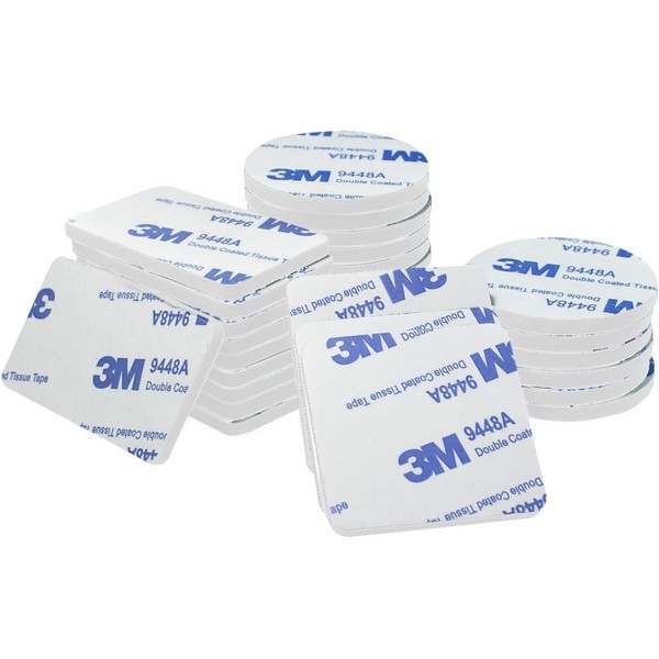 HASAAO Double Sided Adhesive Pads,60Pcs Heavy Duty Mounting Tape, Pre-Cut