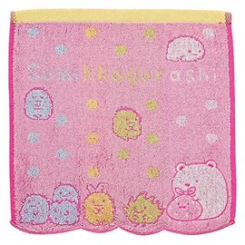 Marushin Mini Towel, Sumikko Gurashi, Colorful Dot Polar Bear, Cotton, Antibacterial, Odorless, Fluffy, 3 Sizes Available, 6575017200