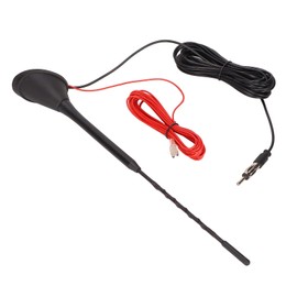 Universal FM Am Car Radio Antenna, with Built in Amplifier Which Will Boost The Am and FM Signal Fast Transmission, Easy Installation, Small and Practical, Suitable for Most Cars