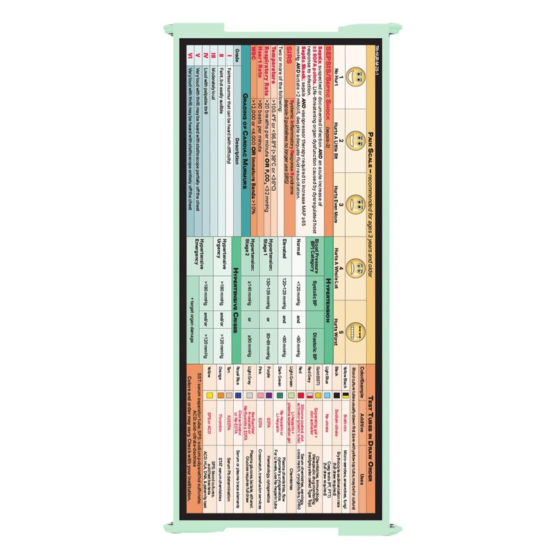 Whitecoat Clipboard® Trifold - Nursing Edition (Mint, Trifold)