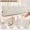 Huatean Home Headboard Pillow Full, Backrest Triangular Wedge Pillow Headboard