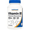 Nutricost Vitamin B1 (Thiamine) 500mg, 120 Capsules