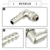 Motoforti Universal Car 90 Degree Brass Fitting Hose Adapter, Hose