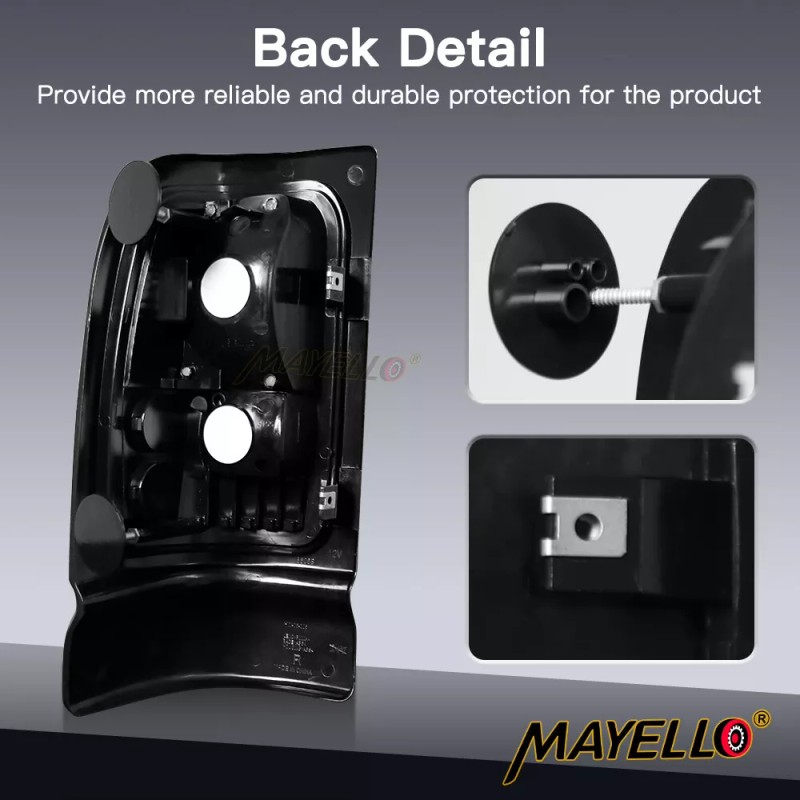 mayello Clear Tail Lights For 1994-2001 Dodge Ram 1500 2500
