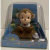 Solar Dancing Brown Monkey Sitting Bobble Toy Solar Powered,New!
