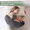 Rotator Cuff Pillow for Left/Right,Arm Shoulder Pillow,Dark Grey,L
