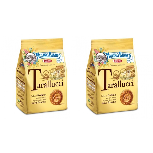 Mulino Bianco: "Tarallucci" Biscuits made with fresh eggs 12.3 Oz (350g) - Pack of 2 [ Italian Import ]