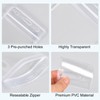 5 Pack ID Card Holders with 5 Pack Retractable Badge