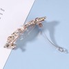 Yheakne Pearl Crystal Wedding Hair Clip Barrette Silver Rhinestone Hair