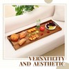 Teenyyou 36"x 12" Extra Large Ottoman Tray with Handle Acacia