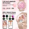 SUNKTA Thin Smart Watch for Women, 1.32" AMOLED Ladies Smart