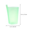 EXCEART Pack of 6 Colourful Sippy Cups with Built-in Straw