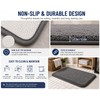 Light Grey Soft Polyester Floor Mat 40x60 cm - Non-Slip