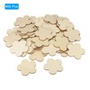 PATIKIL 60mm Wooden Flowers, 50 Pack Unfinished Wood Flowers Blank