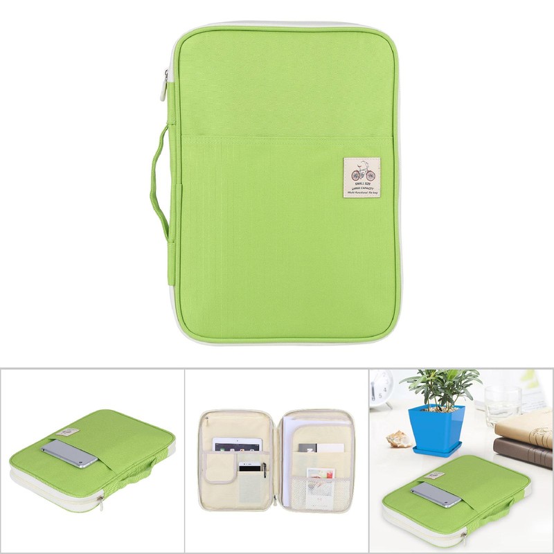 A4 Document Bag File Folder Portfolio Organizer Computer Notebook Zippered