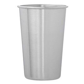 Thirsty Rhino Tenki, 16 oz Stainless Steel Pint Cup Glass Tumbler Mug, Brushed Silver (Set of 1)