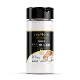 GranAroma Arrowroot Powder, Cooking & Baking, Natural Thickener, Versatile Powder (2.11 Ounce)
