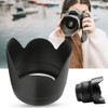 Lens Hood, 2Pcs ET-83II Plastic Camera Lens Hood Mount Replacement