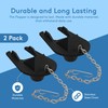 Universal 2 Inch Toilet Flapper Replacement & Chain - Fits