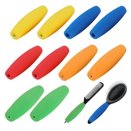 Foam Grip Tubing 10 Pcs Multiple Uses for Utensils Pens Combs Toothbrushes Crochet, Built up Grip Aid for Elderly Disabled Arthritic Handicapped Etc