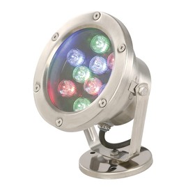 Reflector LED Exterior, Dirigible, Resistente al Agua, 9w, IP65, RGB 16 Colores Multi-Color, 20000h de vida, Recomendable para uso Exterior, General Lighting, Lumimexico