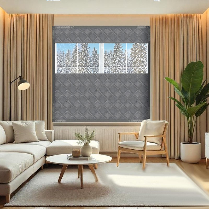 Beeveer 63 x 63 Inch Visible Thermal Window Insulation Kit
