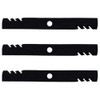 RAParts Three (3) New Aftermarket Mulching Mower Blades Fits Kubota